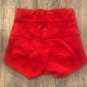 Lululemon High Waisted Spandex Shorts